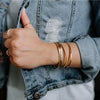 Adjustable Cuff Bracelets | Kindness is Contagious (Gold)